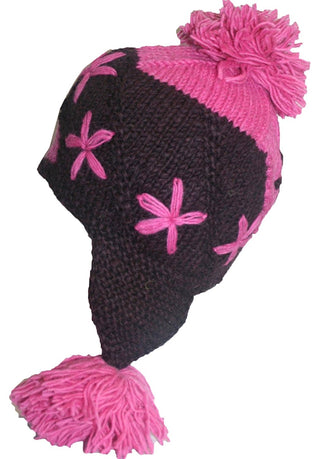 Highland Wool Knit Beanie Fleece Earflap Beanies - Agan Traders, 1410 BP H