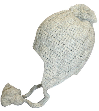 Highland Wool Knit Beanie Fleece Earflap Beanies - Agan Traders, 1411 CR