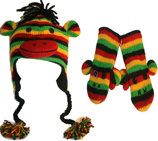 Knit Animal Hat Mitten Set Kids Size - Agan Traders