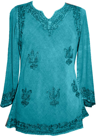 Dhaulagiri Rayon Renaissance Embroidered Blouse