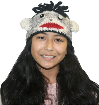 Wool Animal Headband - Agan Traders, Sockmonkey1