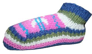 Knit Fleece Lined Winter Socks Booties - Agan Traders
