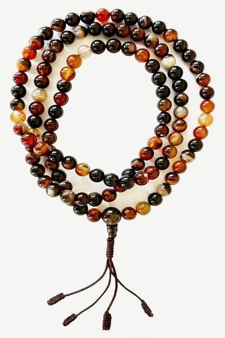 Kamala Dendritic Agate Mala Necklace
