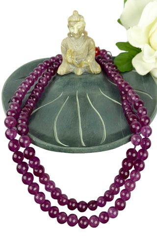 Agan Traders Original Tibetan Buddhist 108 Beads Prayer Meditation Mala - Agan Traders, Amethyst
