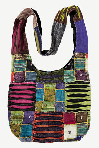 Ghalegaun Cotton Tie-Dye Razor-Cut Messenger Bag