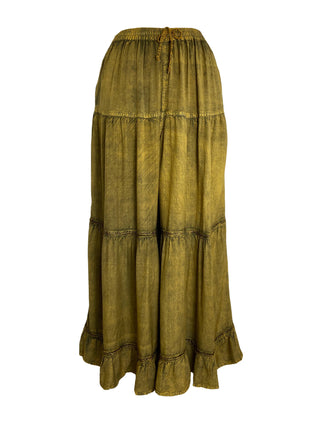 203 P Rayon Viscose Palazzo Belly Bottom Pant Trouser - Agan Traders, Olive
