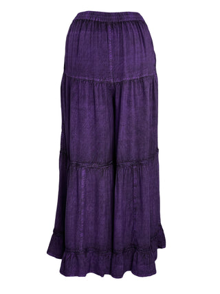 203 P Rayon Viscose Palazzo Belly Bottom Pant Trouser - Agan Traders, Purple