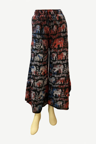 Monjo Printed Rayon Palazzo Pants