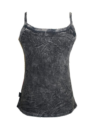 WTP 0079 Agan Traders Nepal Peacock Knit Tank Top Camis Blouse - Agan Traders, Black Turquoise