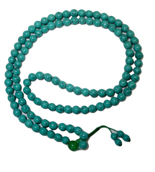 Agan Traders Original Tibetan Buddhist 108 Beads Prayer Meditation Mala - Agan Traders, Turquoise