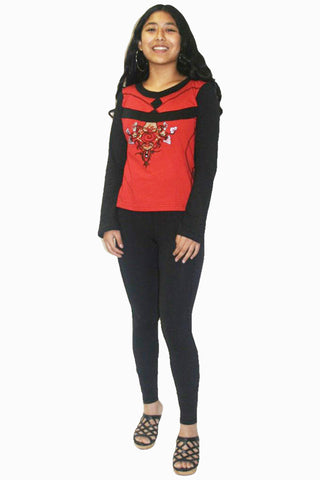 Dingboche Junior Gypsy Knit Cotton Blouse