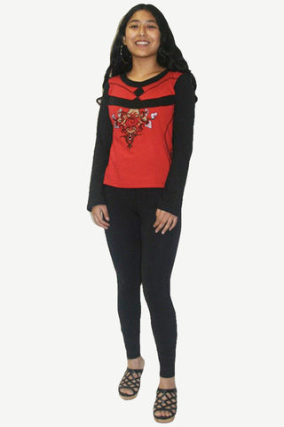 Dingboche Junior Gypsy Knit Cotton Blouse